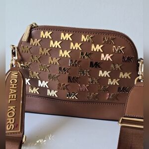 Jet Set Large Michael Kors Embellished Dome Crossbody Bag